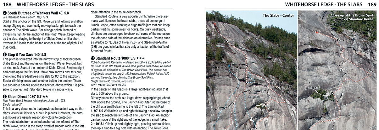 Covers 2,200 rock climbs, using full written descriptions, maps, topos and photodiagrams